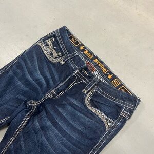 Y2K Womens Rock Revival Adorna Boot Cut Jeans Size 30